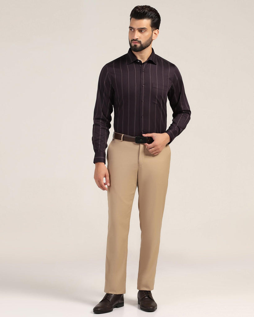 Formal Plum Stripe Shirt - Kolt