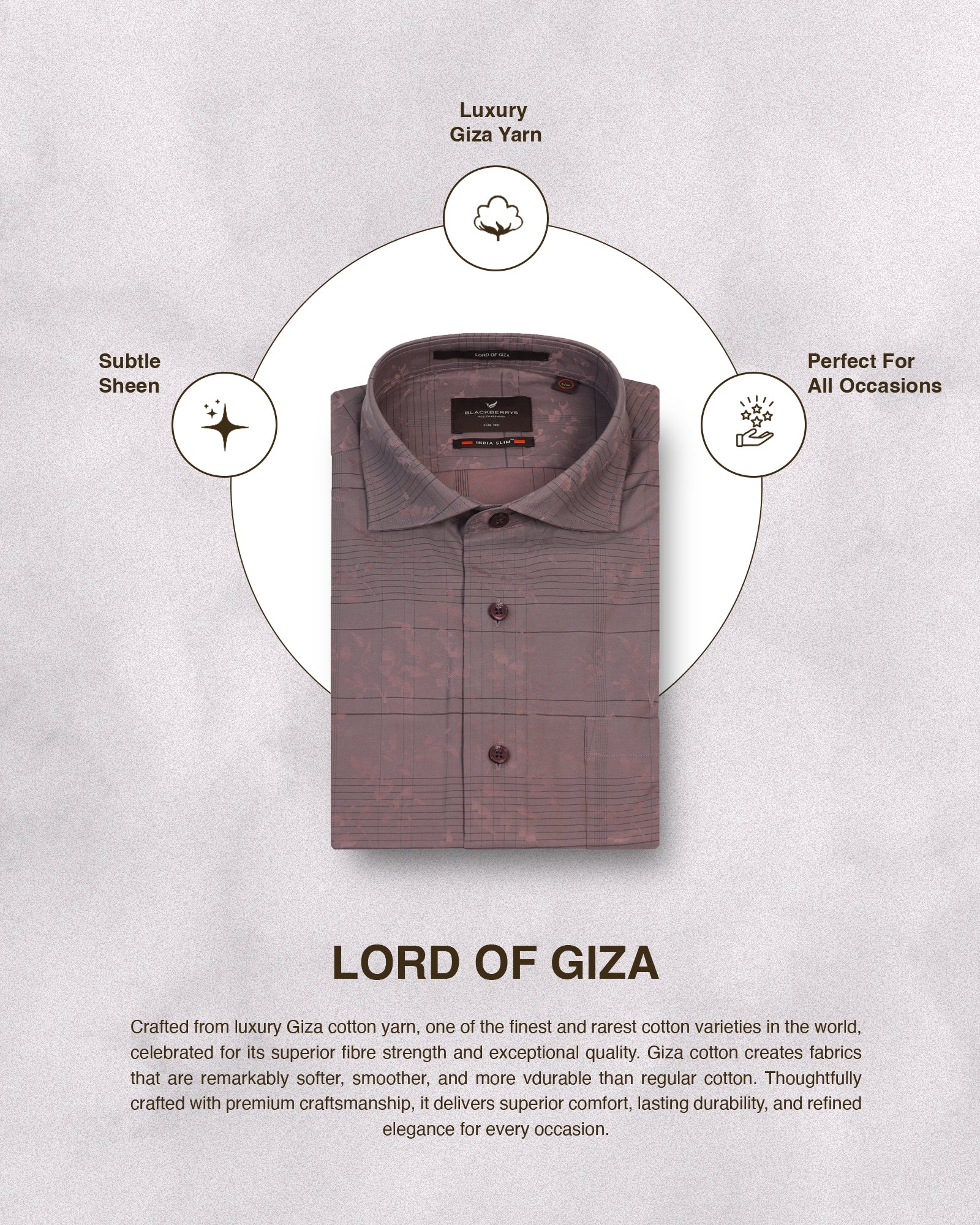 Formal Plum Jacquard Shirt - Switch