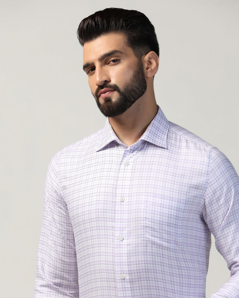 Formal Purple Check Shirt - Blake