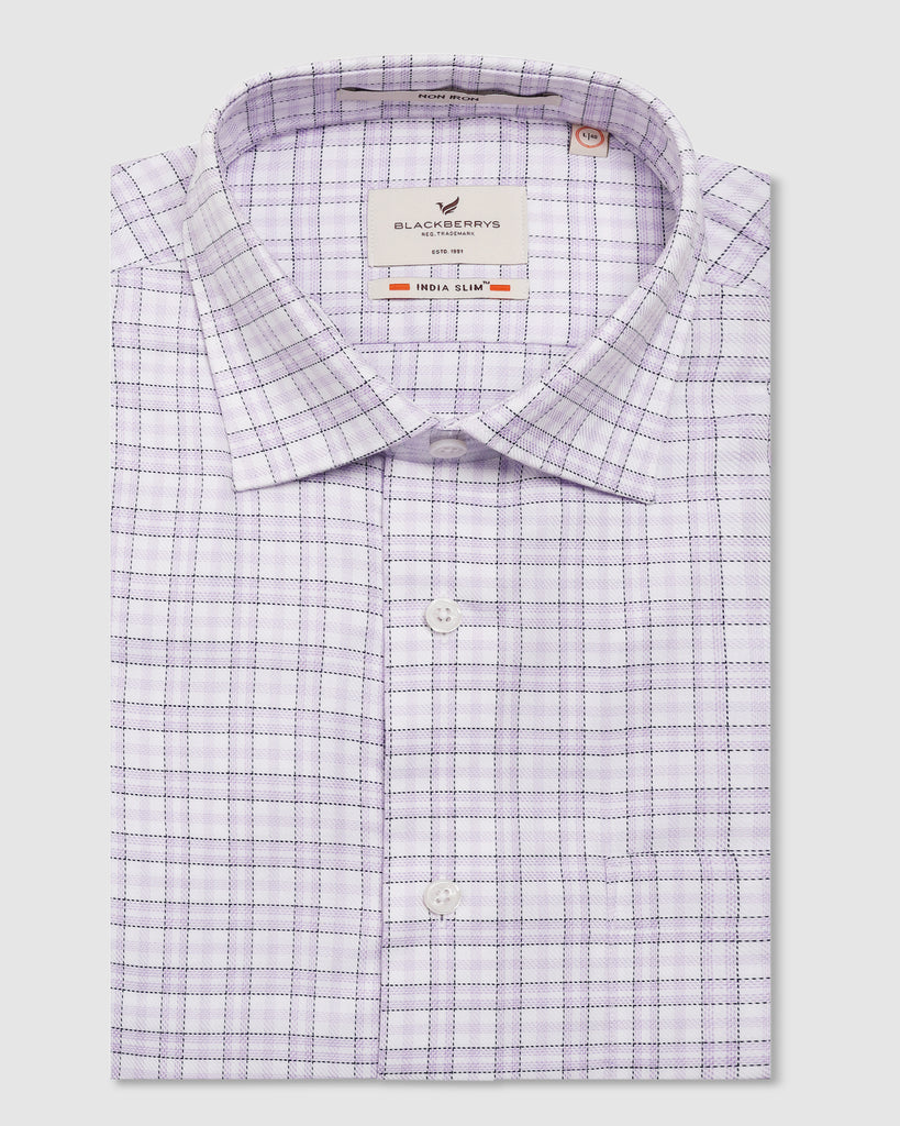 Formal Purple Check Shirt - Blake