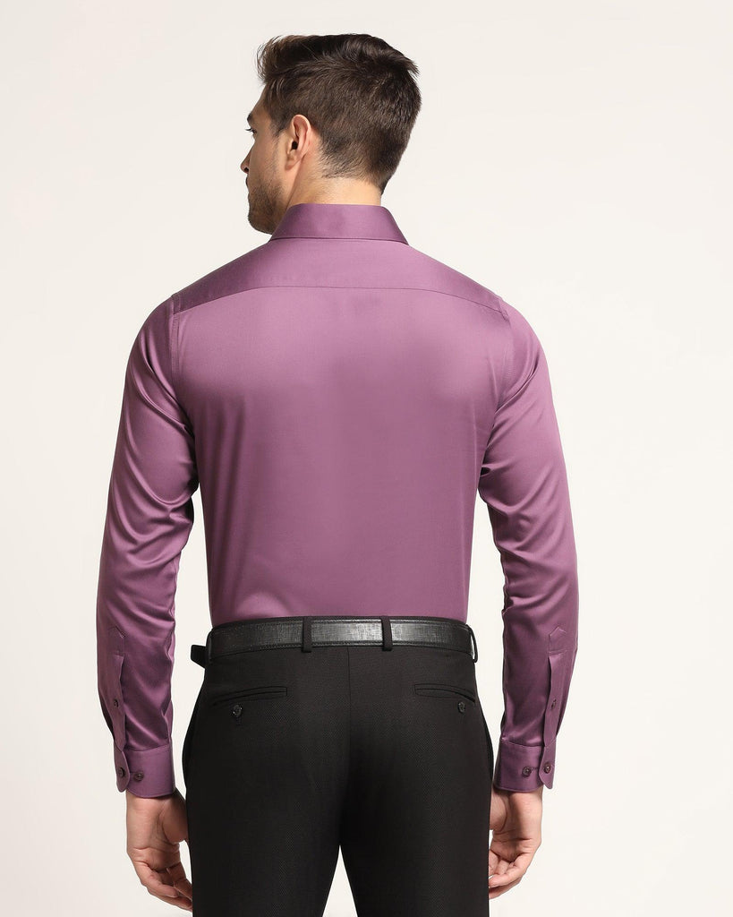 Formal Purple Solid Shirt - Ericsel