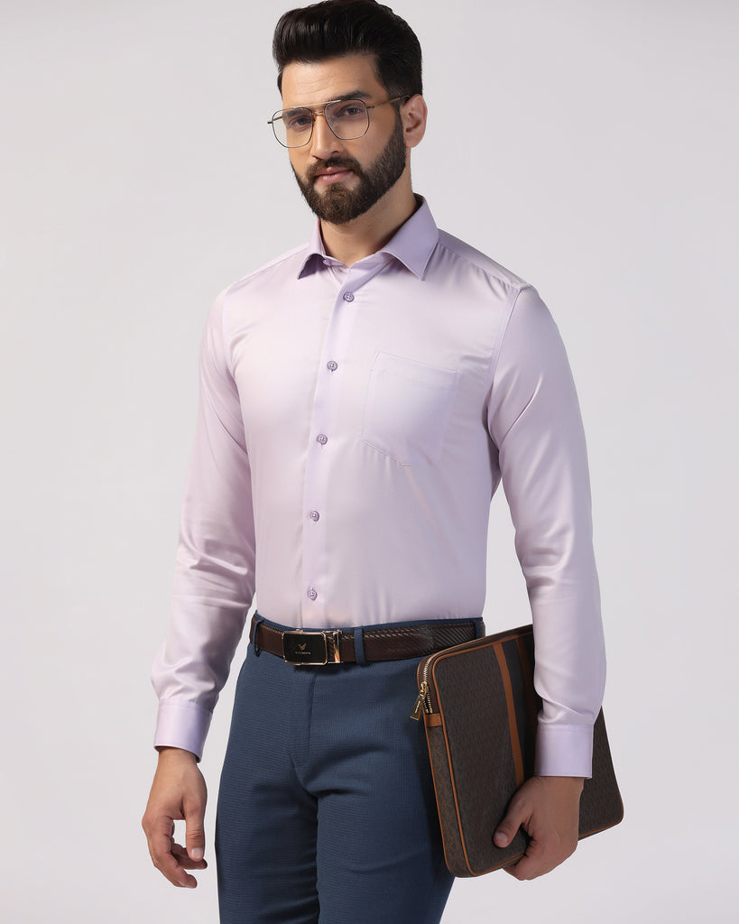 Formal Purple Solid Shirt - Marco