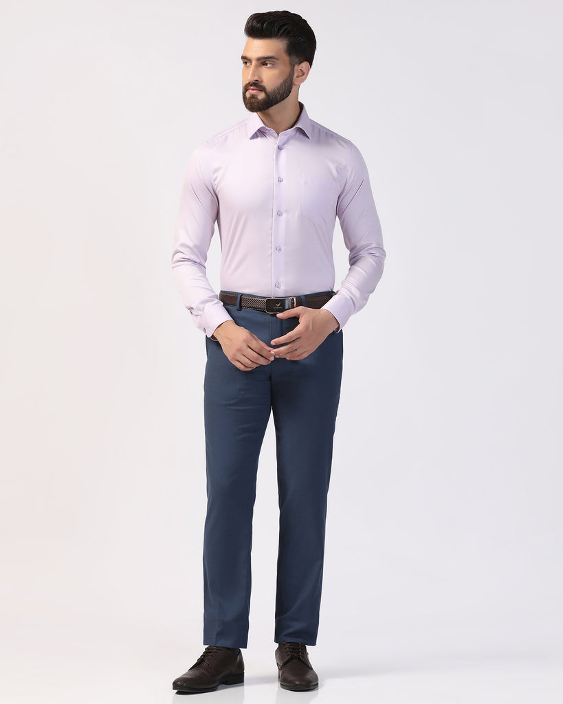 Formal Purple Solid Shirt - Marco