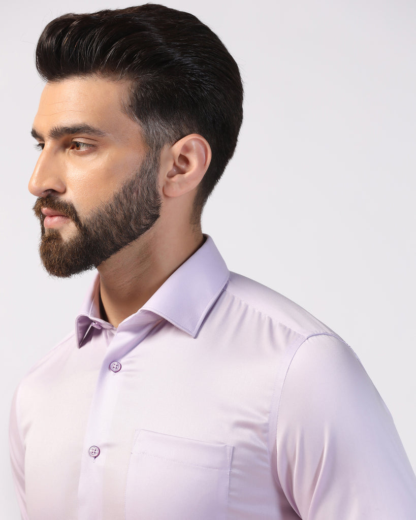 Formal Purple Solid Shirt - Marco