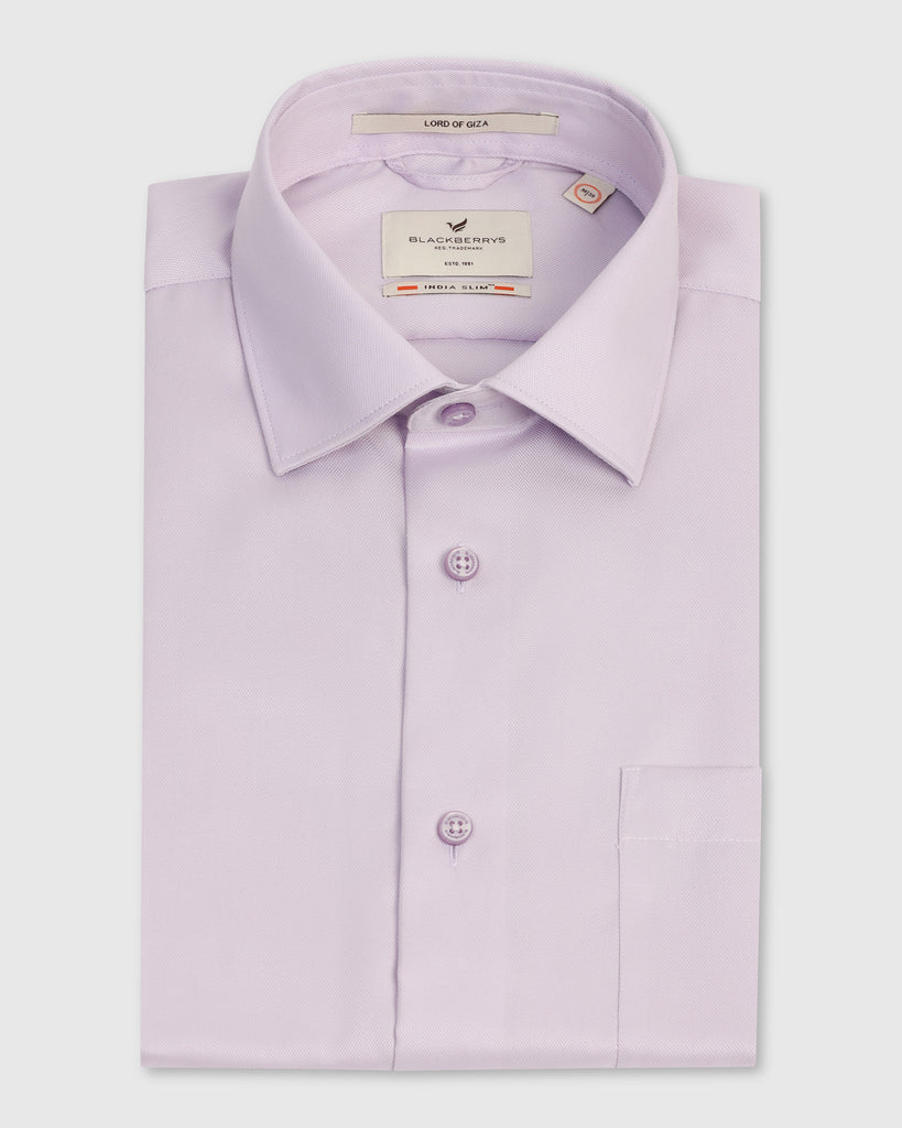 Formal Purple Solid Shirt - Marco