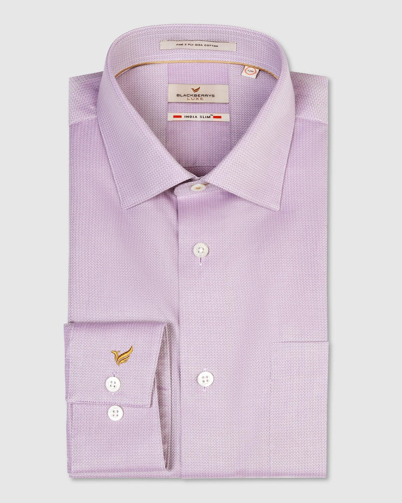 Formal Purple Textured Shirt - Richmond