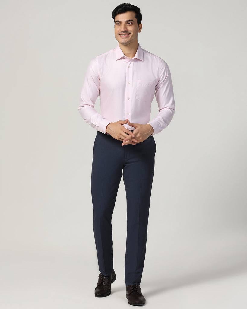 Non Iron Formal Purple Textured Shirt - Seoul