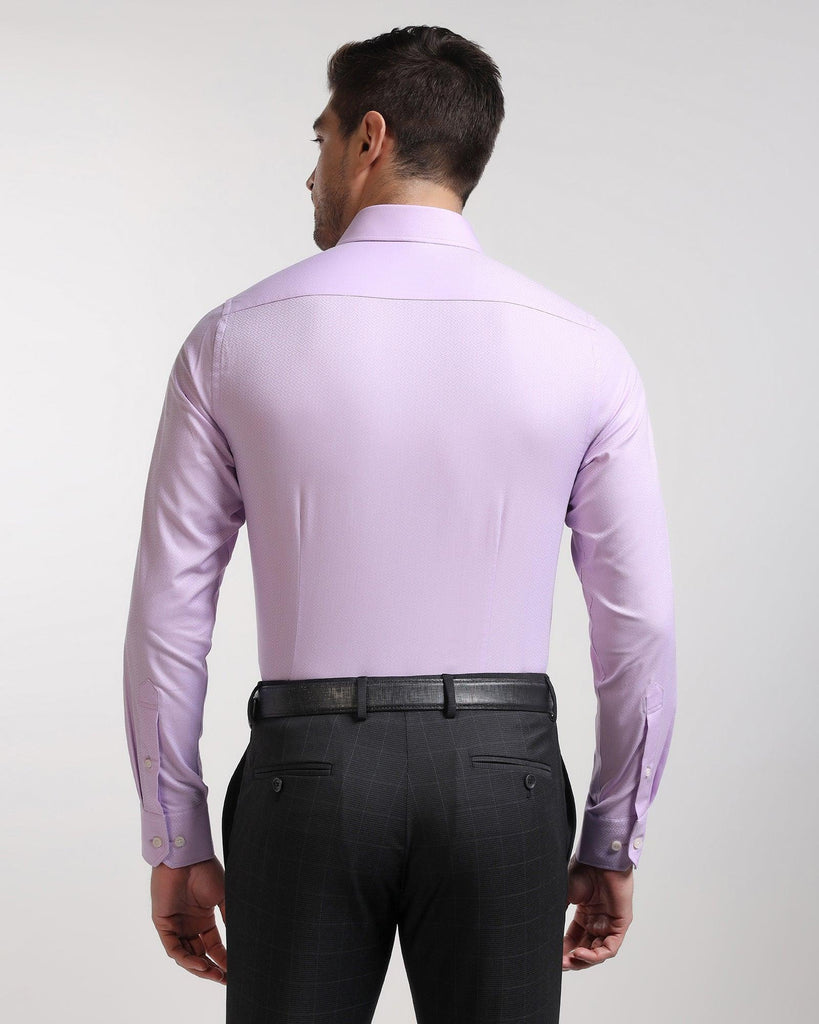 Formal Purple Textured Shirt - Stack