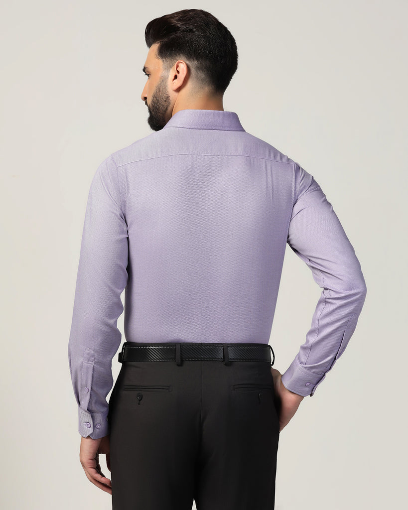 Formal Purple Textured Shirt - Zaiden