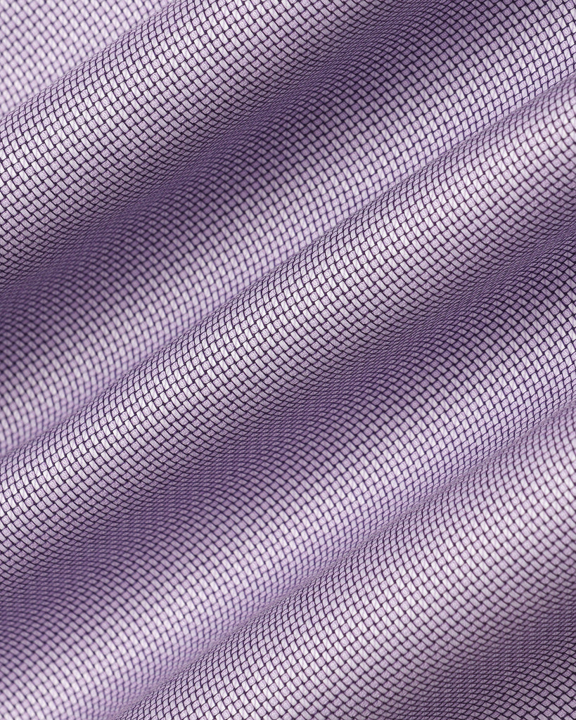 Formal Purple Textured Shirt - Zaiden