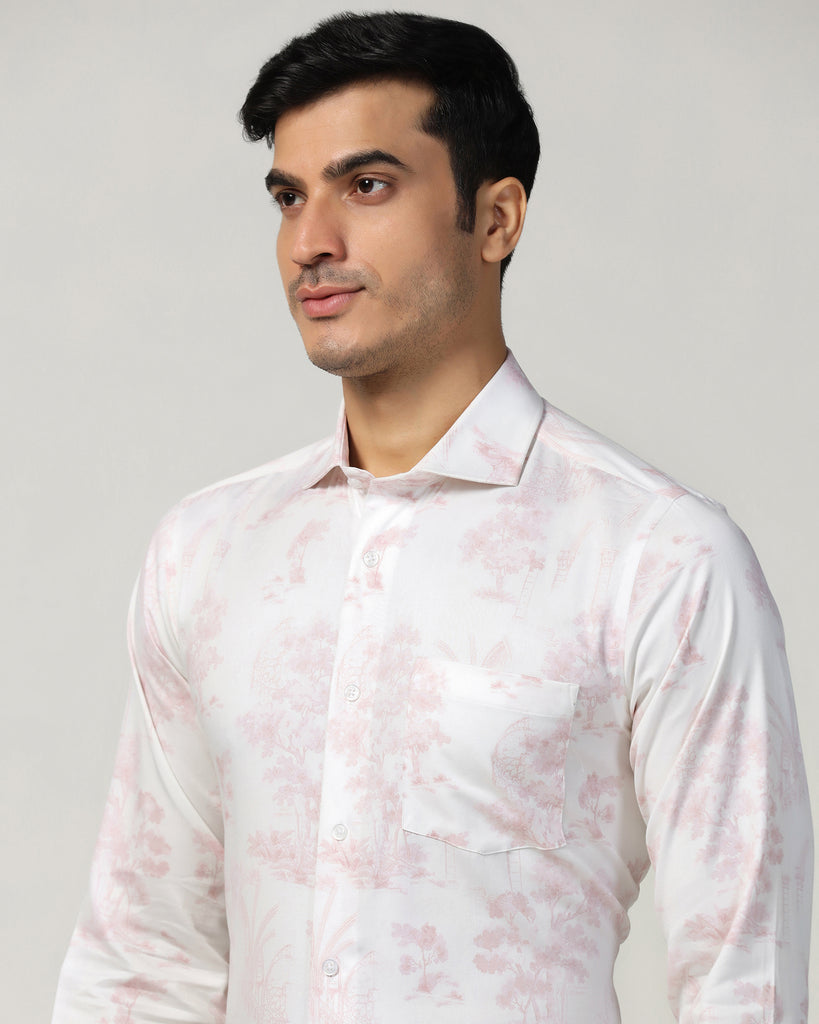 Formal Red Printed Shirt - Forest