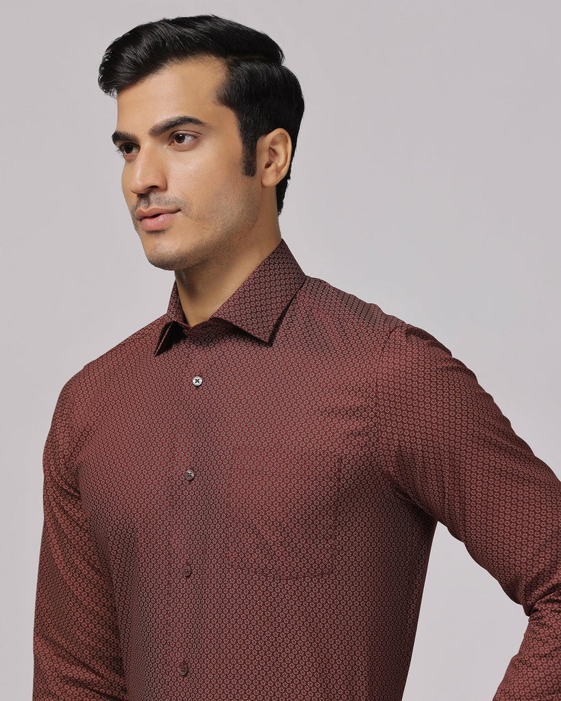 Formal Red Printed Shirt - Lavic