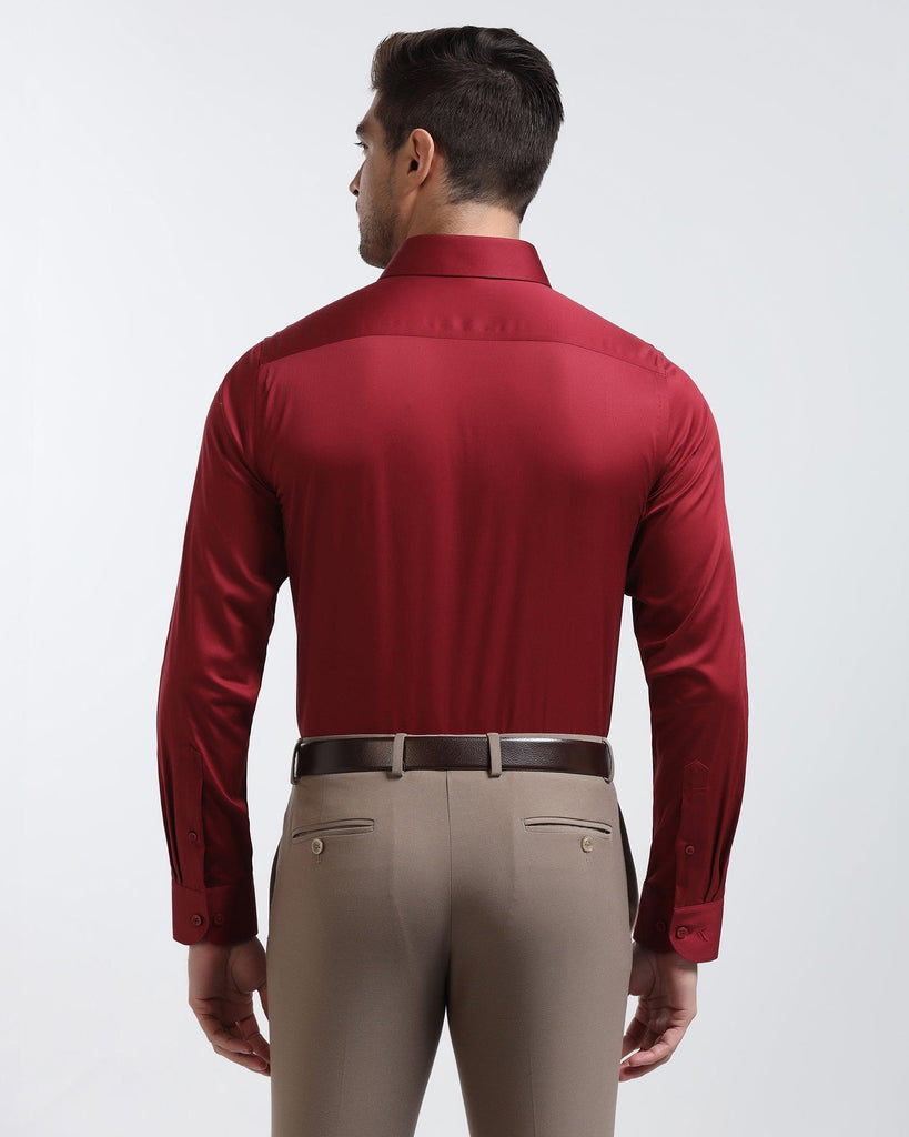 Formal Red Solid Shirt - Ericsel