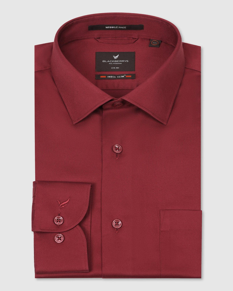 Formal Red Solid Shirt - Ericsel