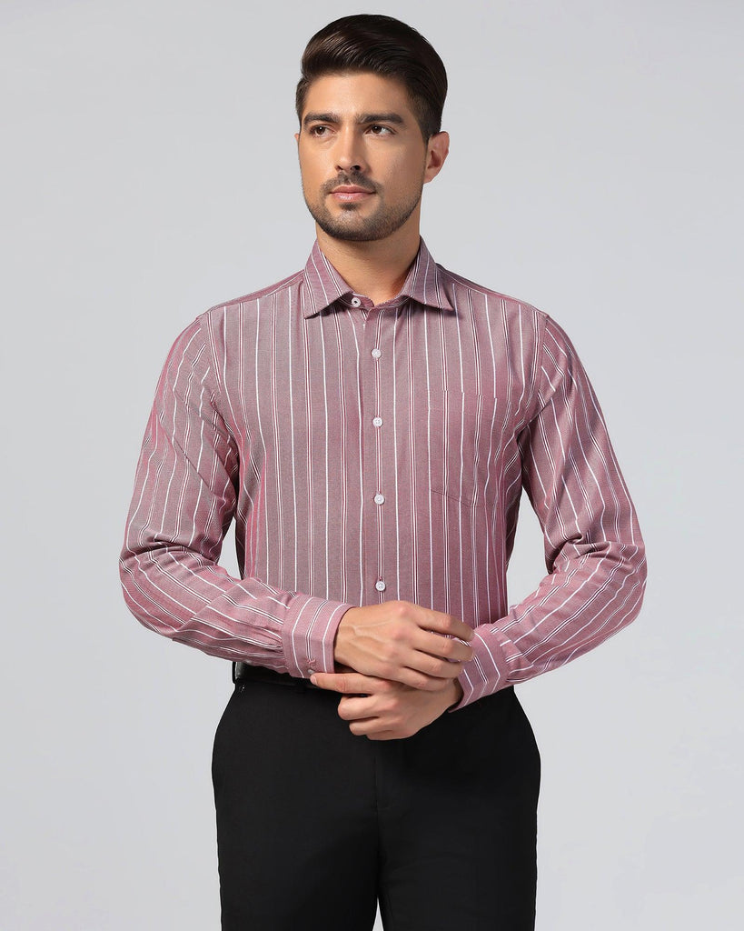 Formal Red Stripe Shirt - Miller