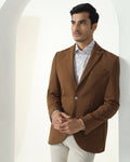 Formal Rust Textured Blazer - Rismo