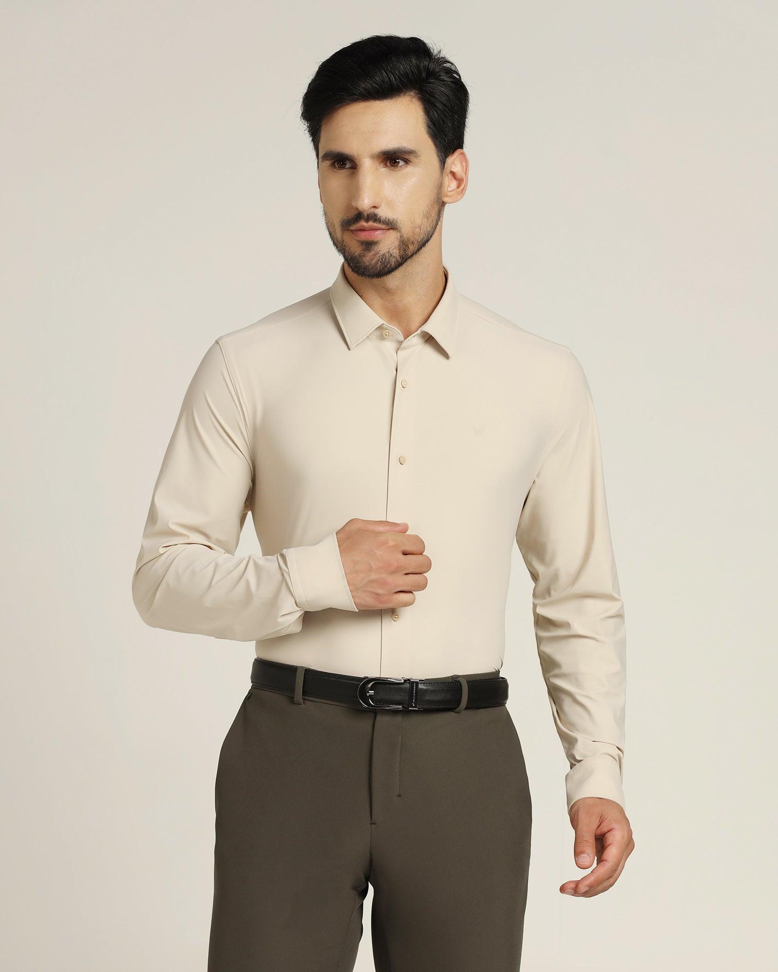 TechPro Formal Shirt In Beige (Zabka) - Blackberrys