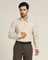 TechPro Formal Beige Solid Shirt - Zabka