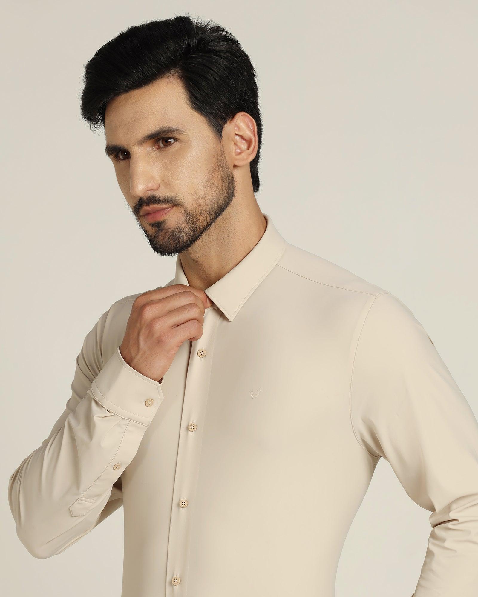 TechPro Formal Shirt In Beige (Zabka) - Blackberrys