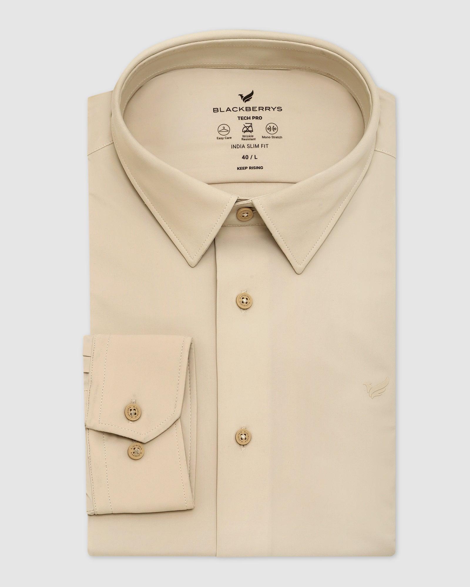 TechPro Formal Shirt In Beige (Zabka) - Blackberrys