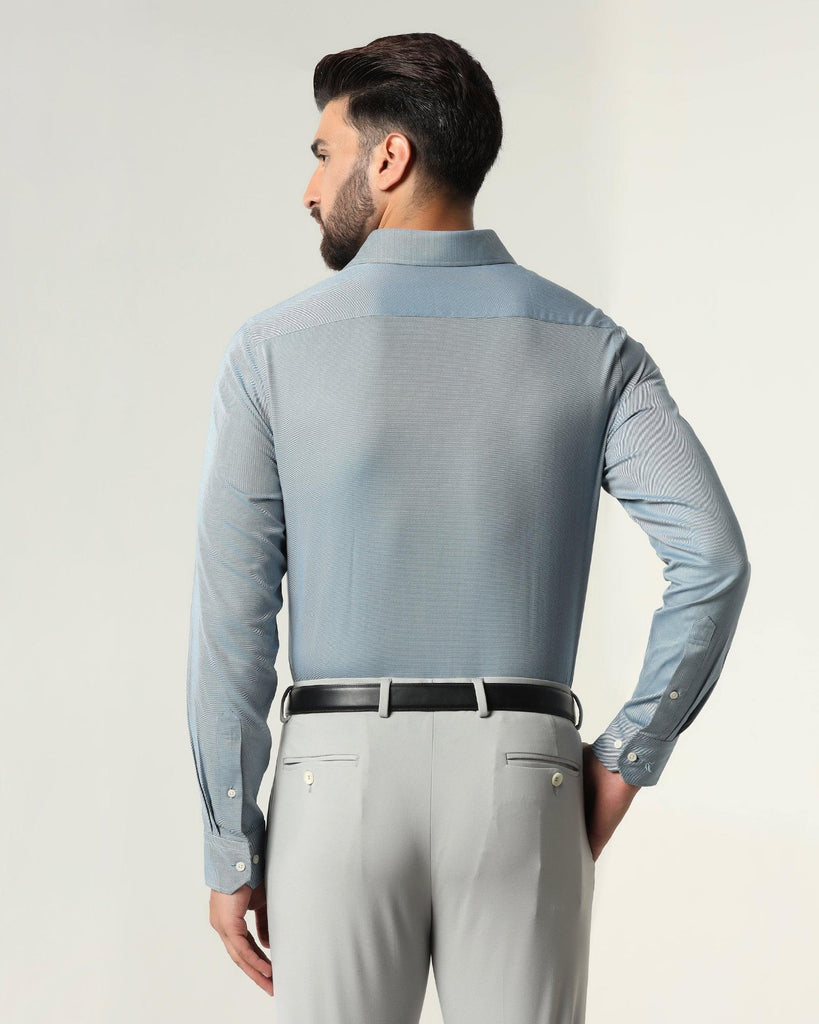 Temp Tech Formal Blue Solid Shirt - Antony