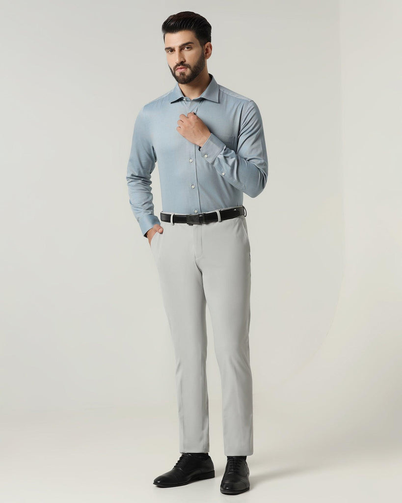 Temp Tech Formal Blue Solid Shirt - Antony