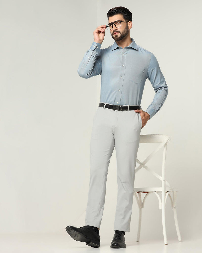 Temp Tech Formal Blue Solid Shirt - Antony