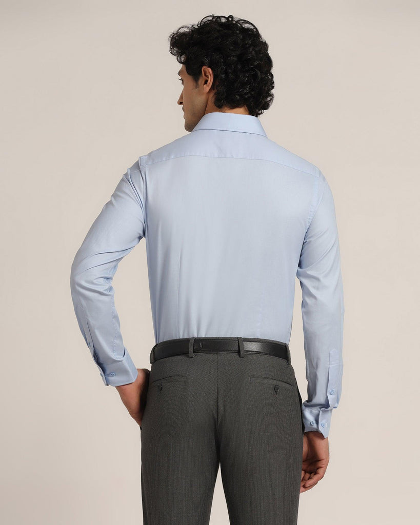 Formal Blue Solid Shirt - Lotto