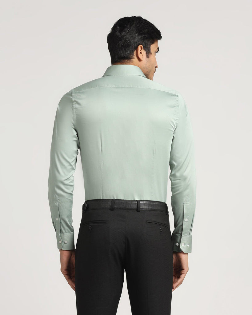 Formal Dusty Green Solid Shirt - Simble
