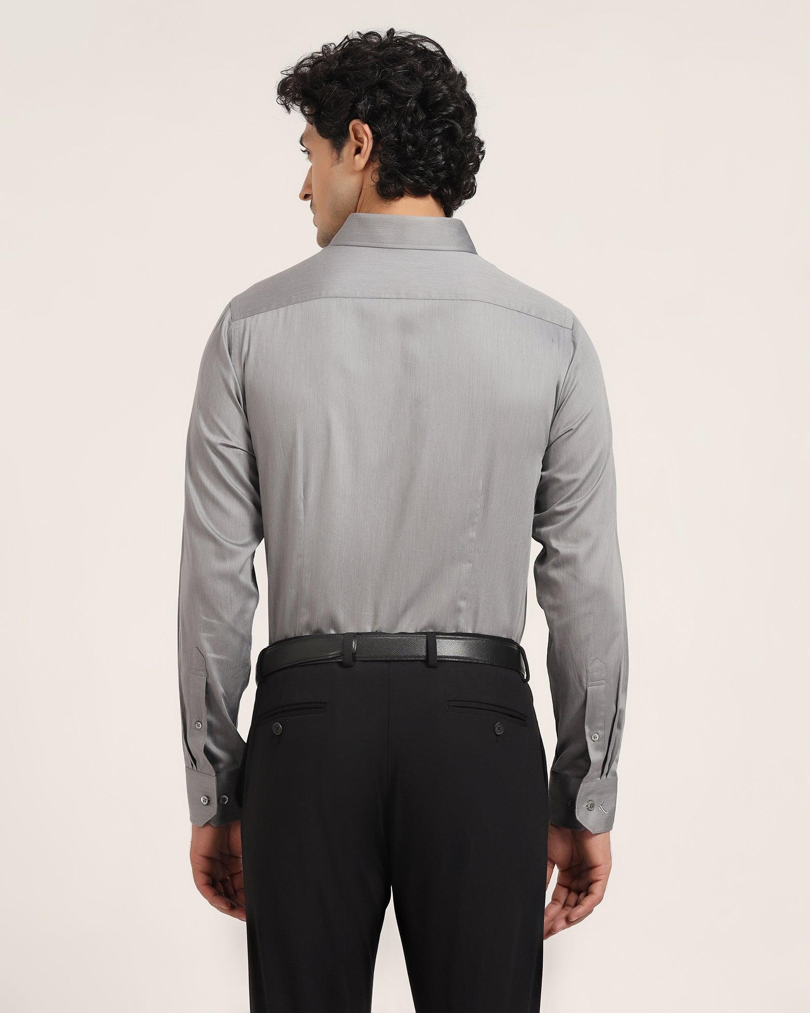 INVICTUS Men Self Design Formal Grey Shirt - Buy INVICTUS Men Self Design  Formal Grey Shirt Online at Best Prices in India | Flipkart.com