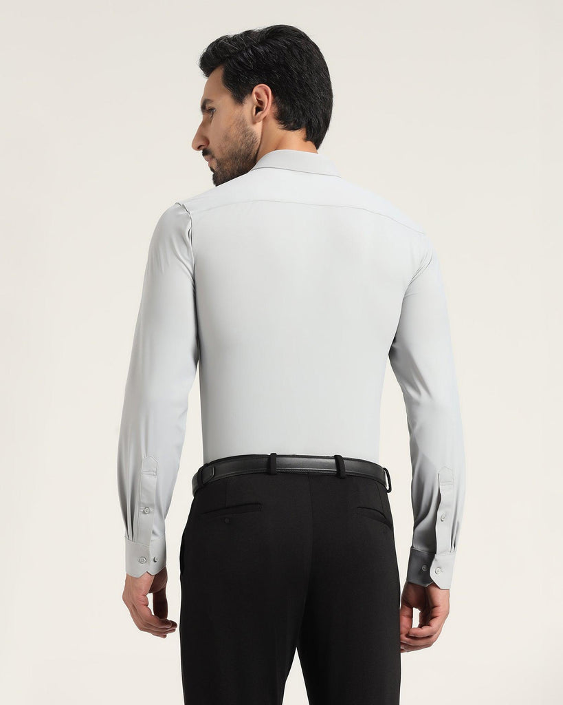 TechPro Formal Grey Solid Shirt - Zabka