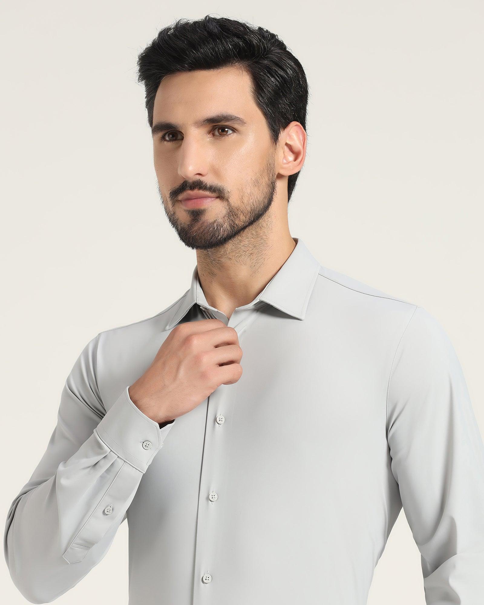 TechPro Formal Shirt In Grey (Zabka) - Blackberrys