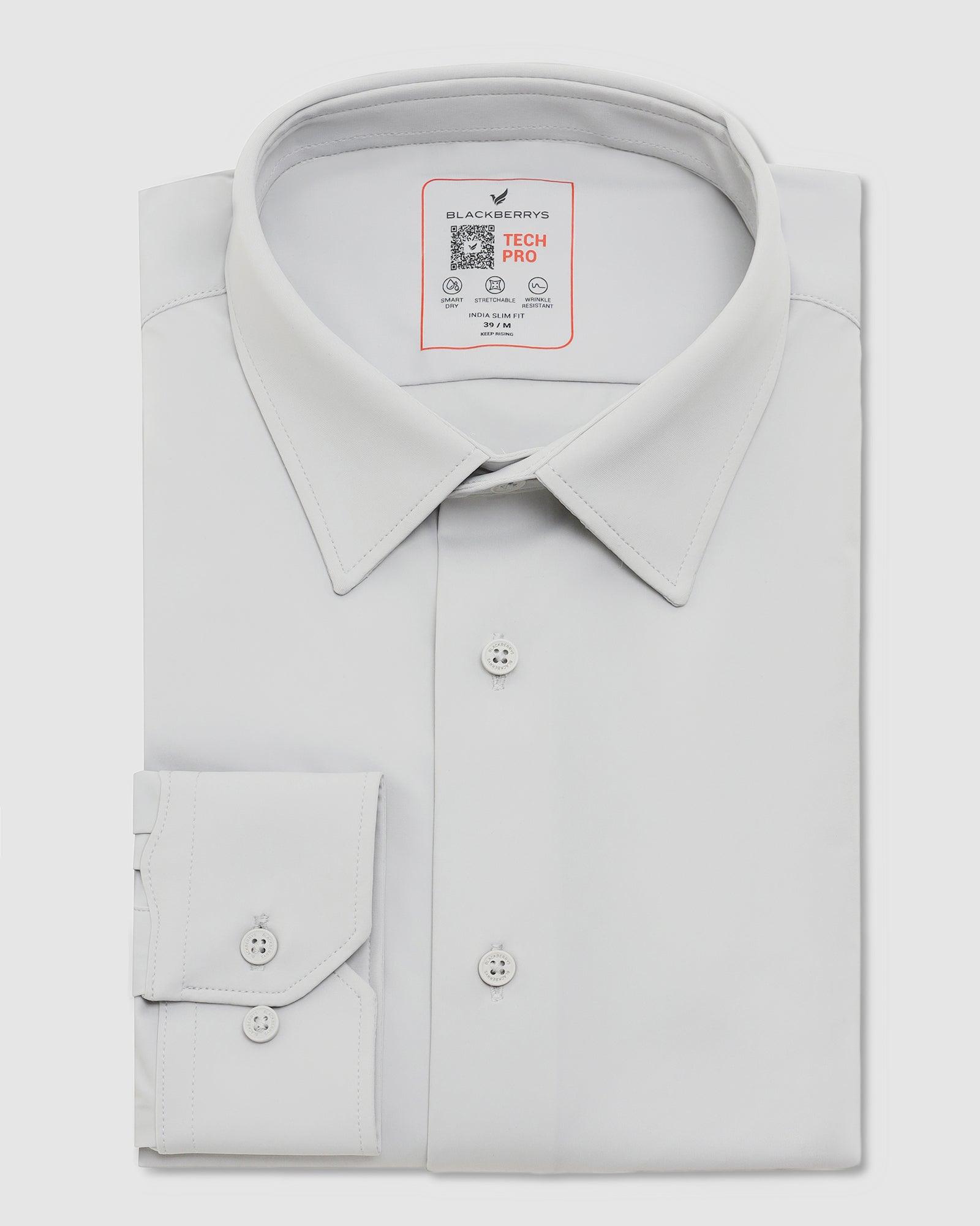 TechPro Formal Shirt In Grey (Zabka) - Blackberrys