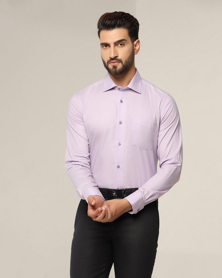 Formal Lilac Solid Shirt - Otto