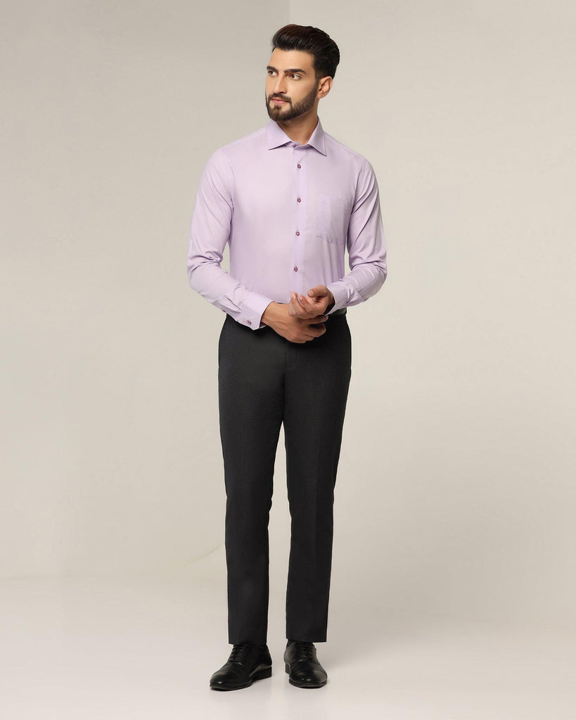 Formal Lilac Solid Shirt - Otto