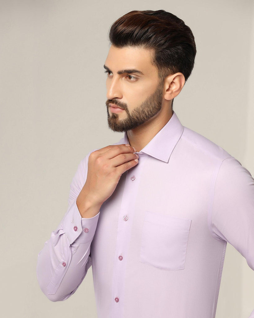 Formal Lilac Solid Shirt - Otto