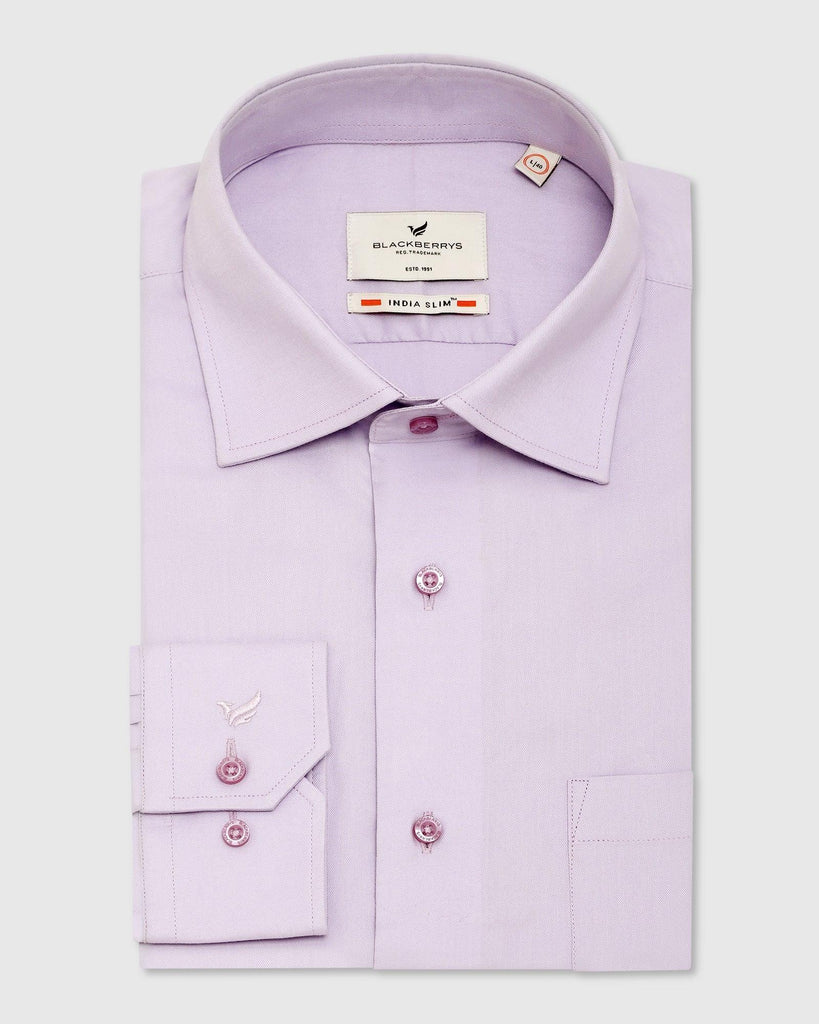 Formal Lilac Solid Shirt - Otto