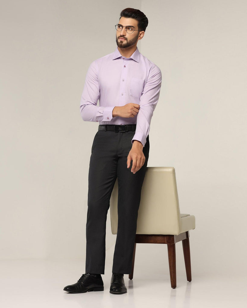 Formal Lilac Solid Shirt - Otto