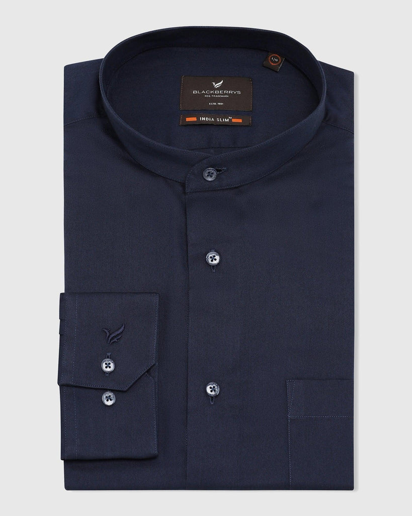 Formal Navy Solid Shirt - Nolen