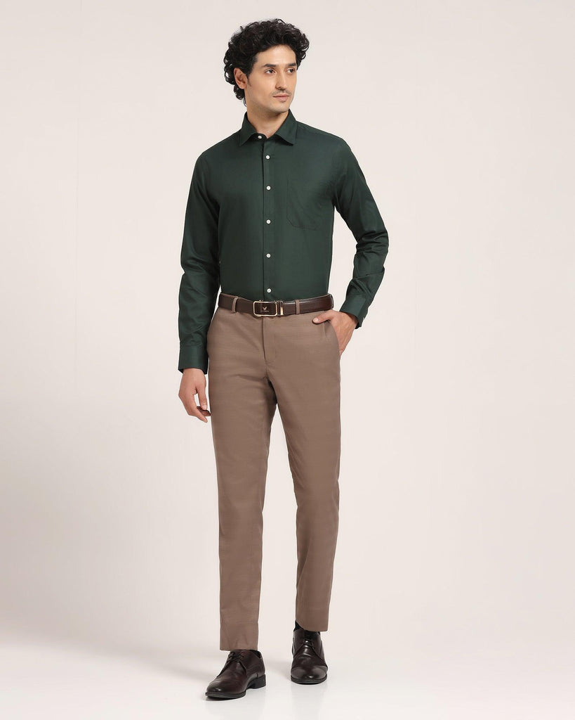 Formal Olive Solid Shirt - Vetro