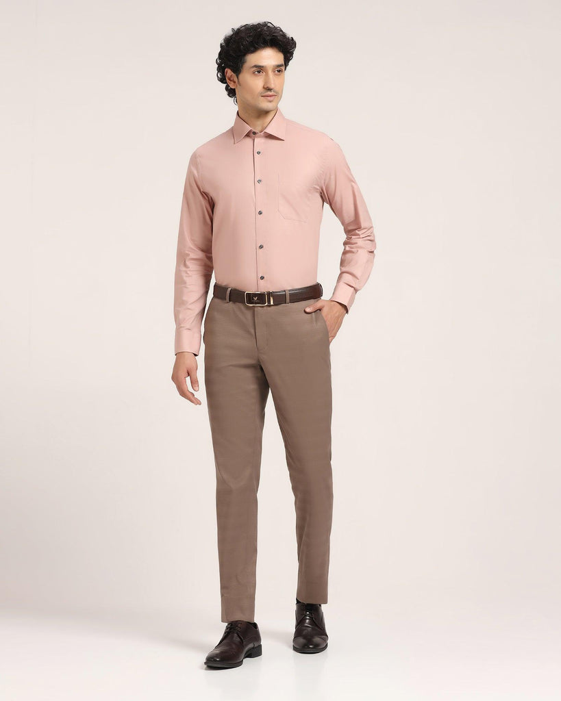 Formal Pink Solid Shirt - Retro