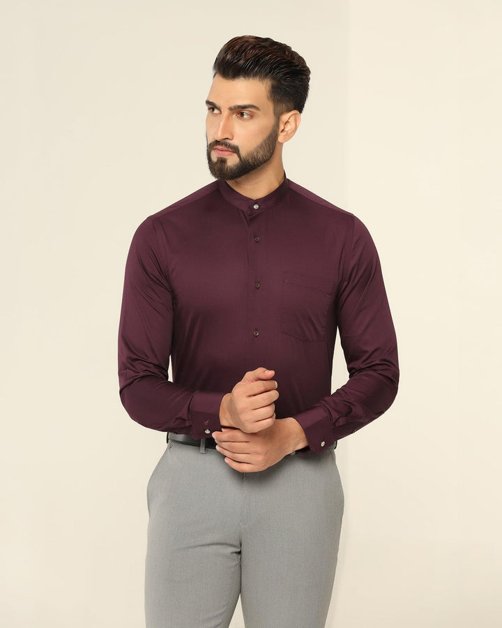 Formal Purple Solid Shirt - Nolen