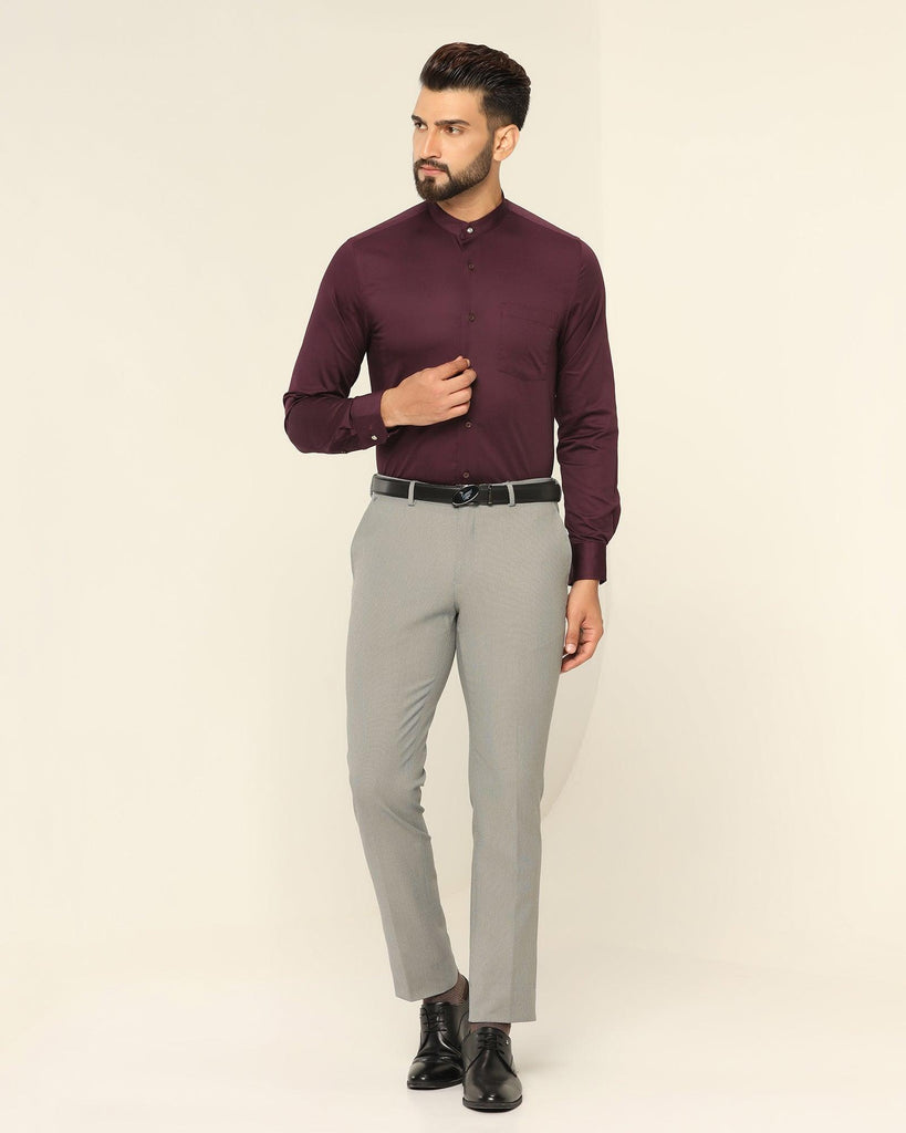 Formal Purple Solid Shirt - Nolen