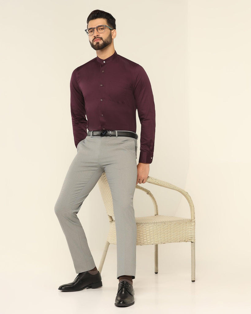 Formal Purple Solid Shirt - Nolen