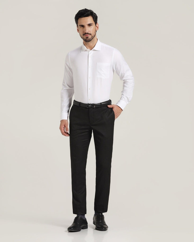 Formal White Solid Shirt - Beetle