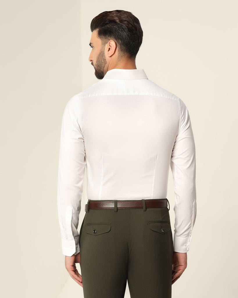 Formal White Solid Shirt - Otto