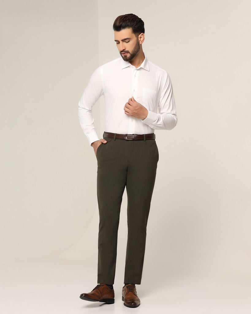 Formal White Solid Shirt - Otto