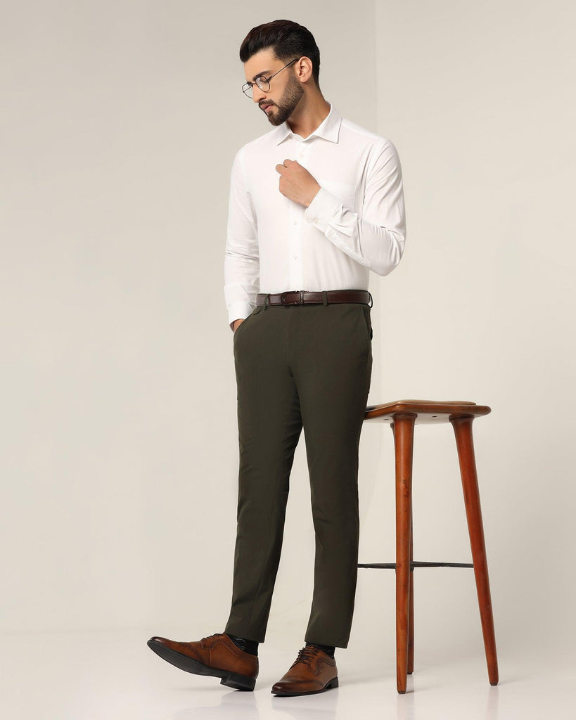 Formal White Solid Shirt - Otto