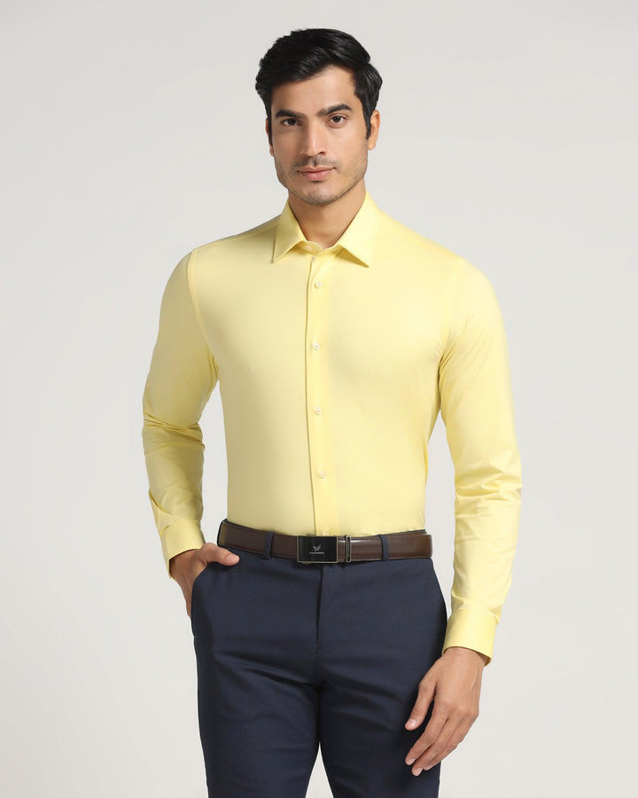 Formal Yellow Solid Shirt - Sofok