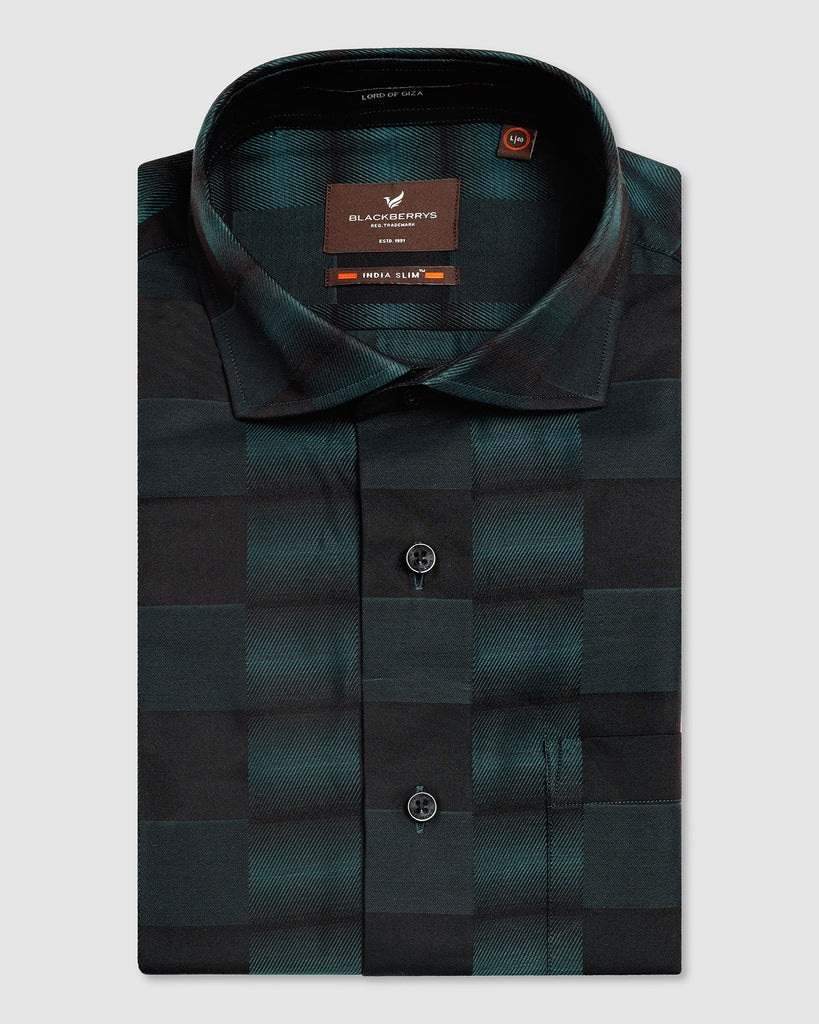 Formal Teal Check Shirt - Dakota